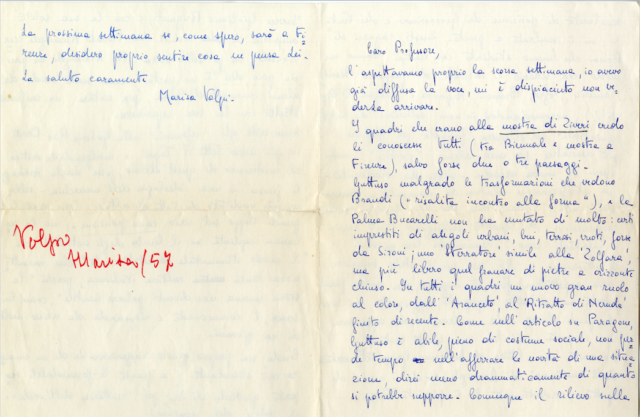 Lettera Volpi Longhi